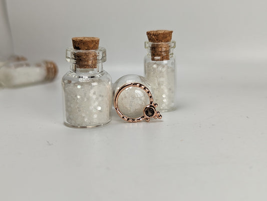 Cassiopeia Smokey Quartz Rose Gold 16g Hinged Ring