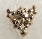 Beaded Triangle 14k Threadless