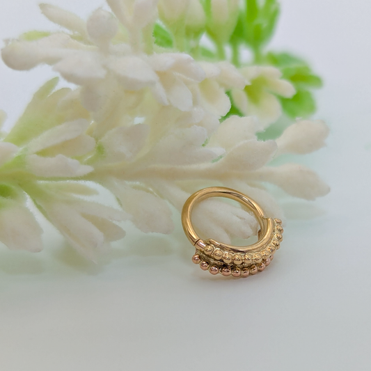 Double Beaded Stack Ring