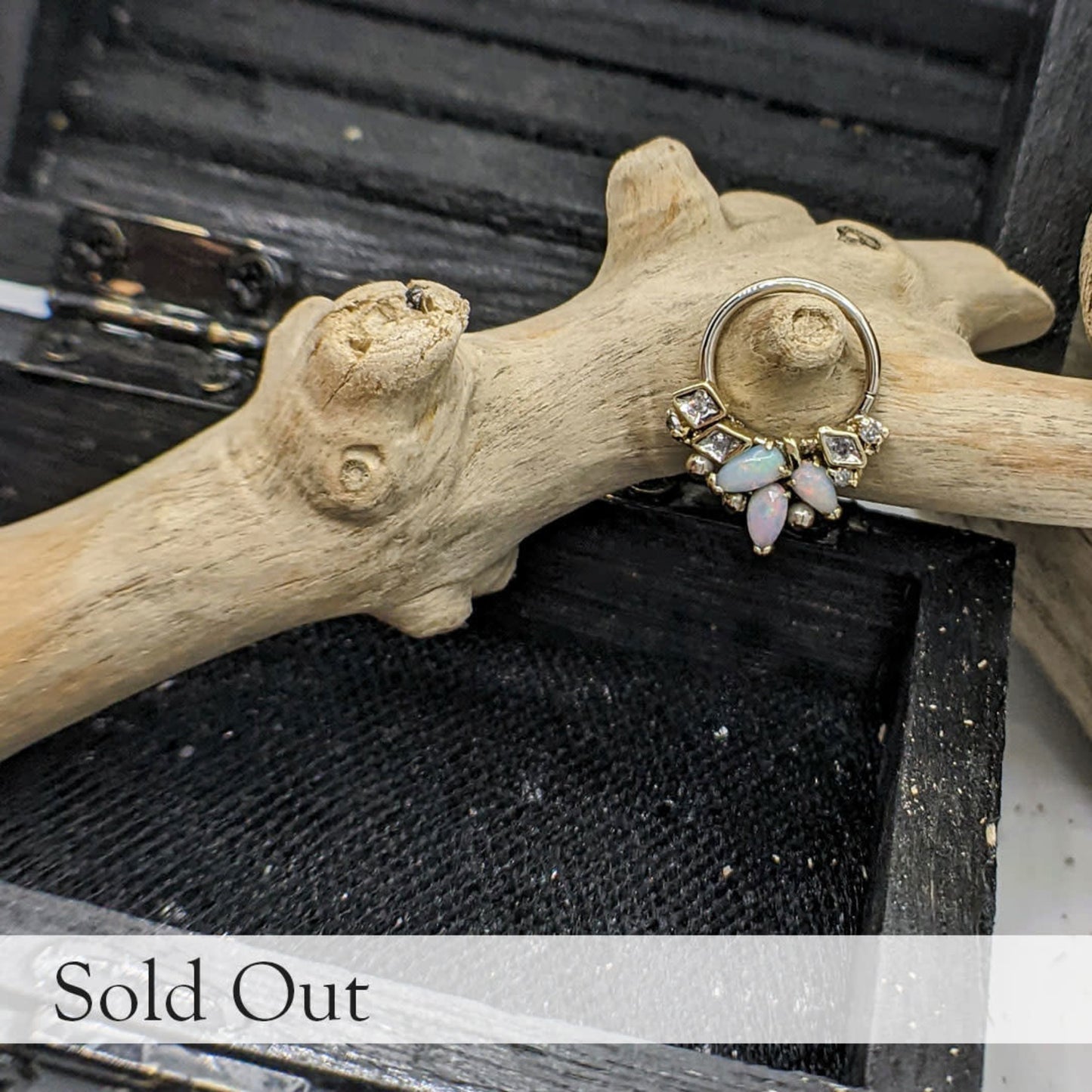 Asymmetrical Opals & Diamonds