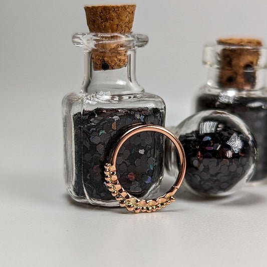 Dew Drop Ring 18g 14k Rose