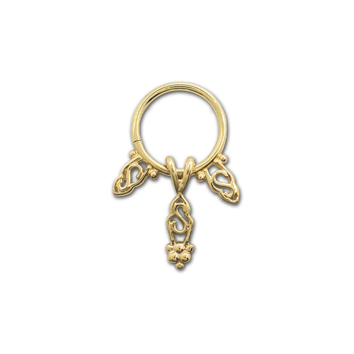 Double Beaded Triplet Dangle