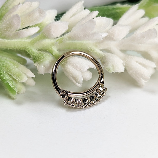 Eclipsed Ziggy 18g 7.5mm 14k White Gold