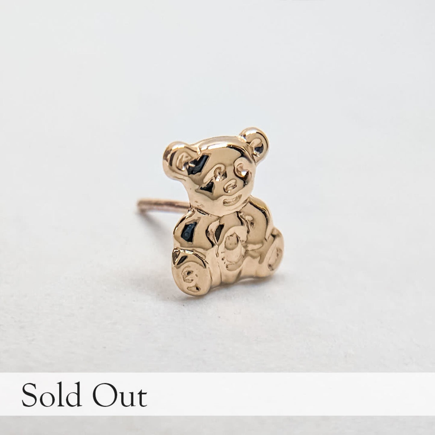 Gold Bear Threadless End