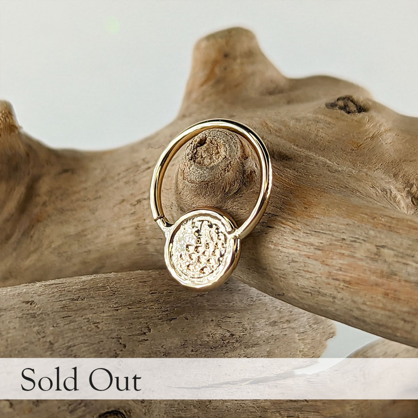 Ringed Hammer Disk Seamless Ring