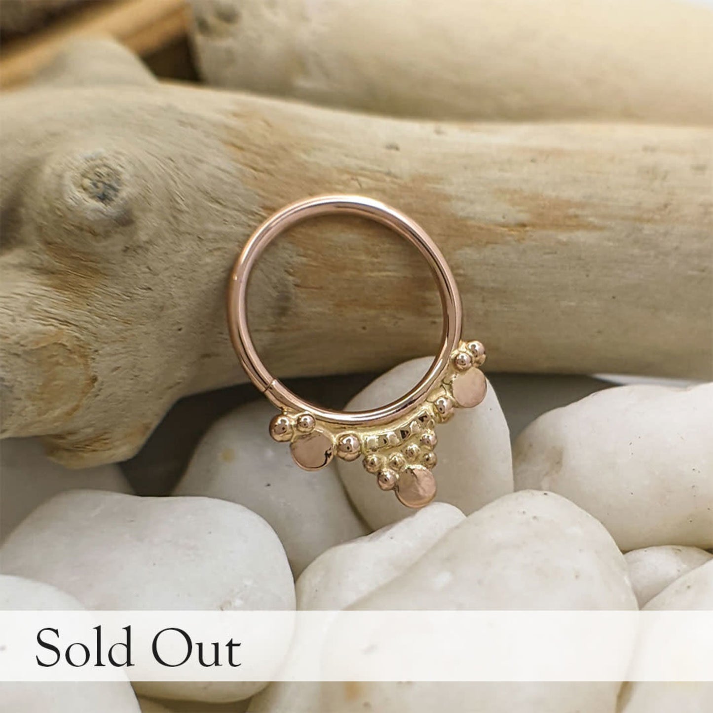 Beaded and Disked Ring