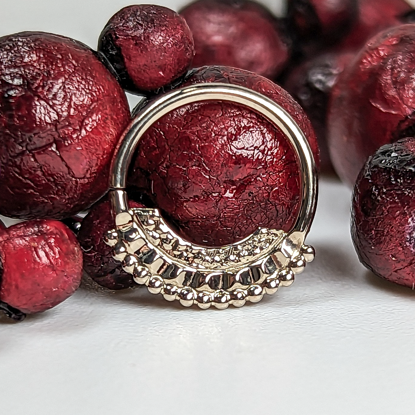 Terra Inner Orb Ring 18g 7.5mm 14k White