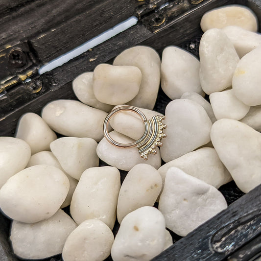 Beaded Flare Ring