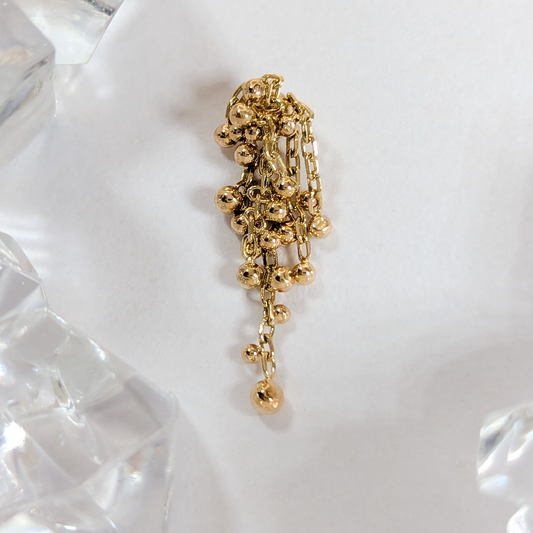 Beaded Chains Yellow Gold Threadless End #5