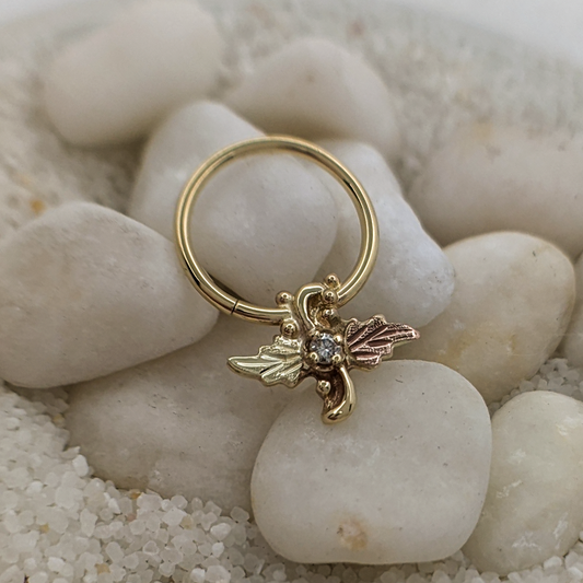 Turkish Diamond Leaf Ring