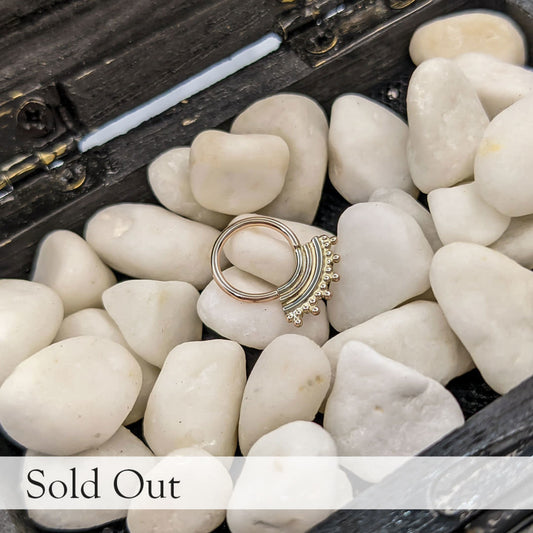 Beaded Flare Ring
