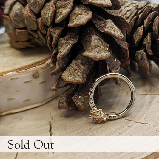 Crimped Stella Ring