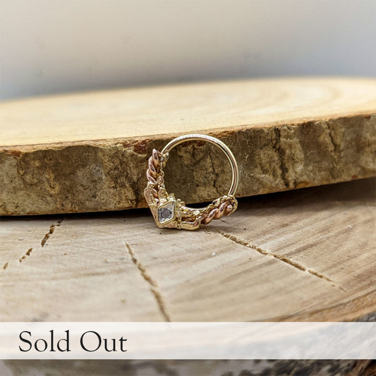 Diamond Twist Shield RIng