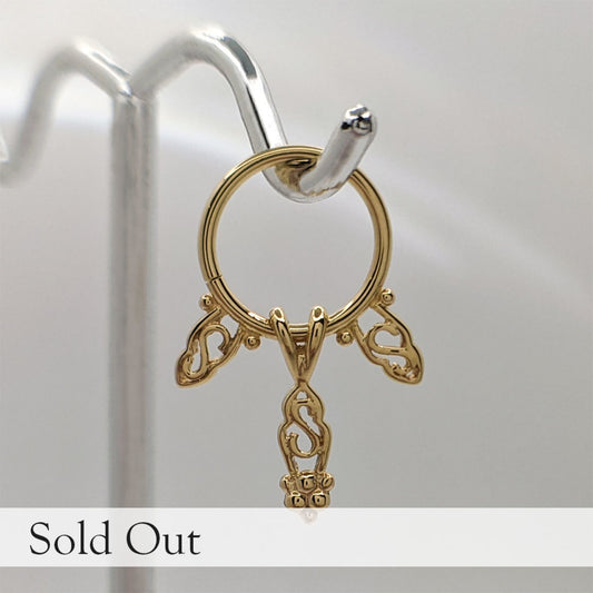 Double Beaded Triplet Dangle