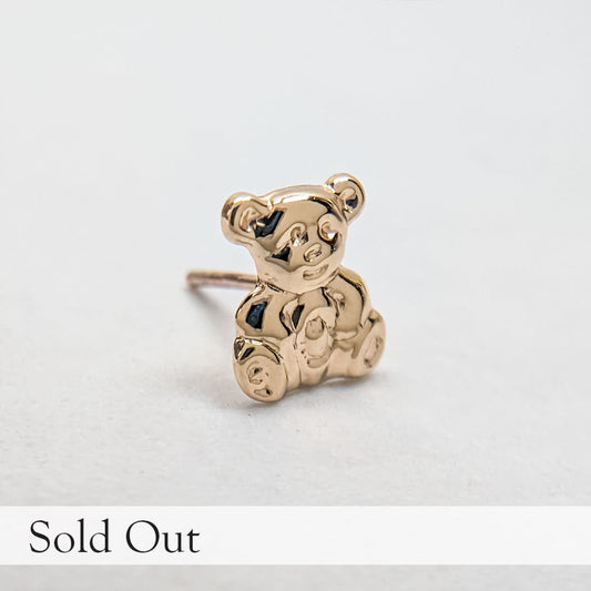 Gold Bear Threadless End